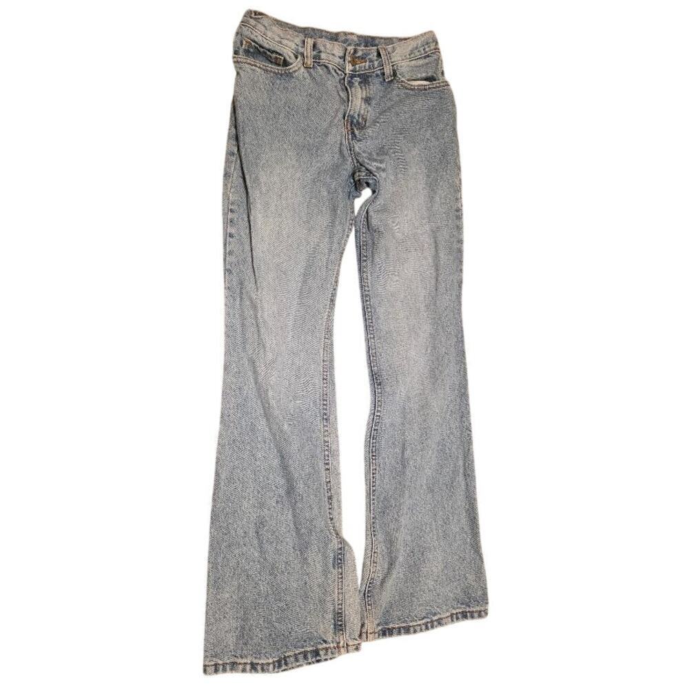 J Galt Womens Size 5 Low Rise Flare Jeans Light Wash 100% Cotton Y2K